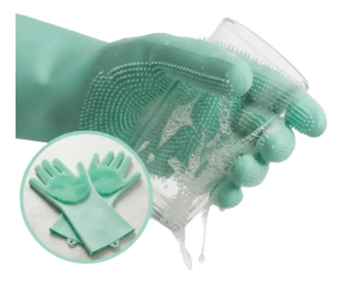 Guantes de silicona para lavar platos